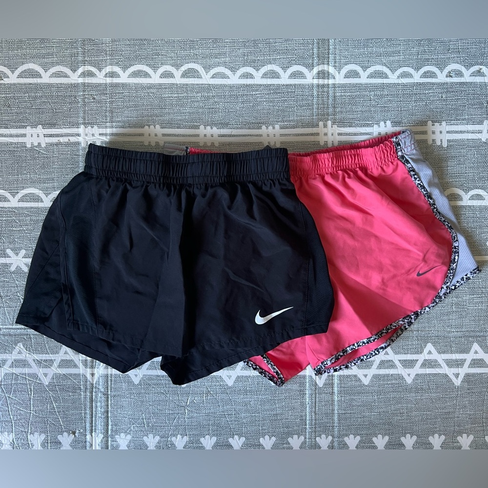 Nike Pink and Black Dri-FIT Shorts, youth/juniors Size M